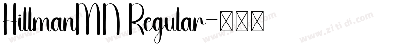 HillmanMN Regular字体转换
